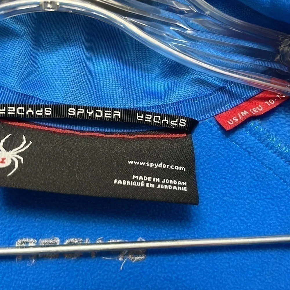 SPYDER- Light Blue With Light Green Trim Sweater Jacket